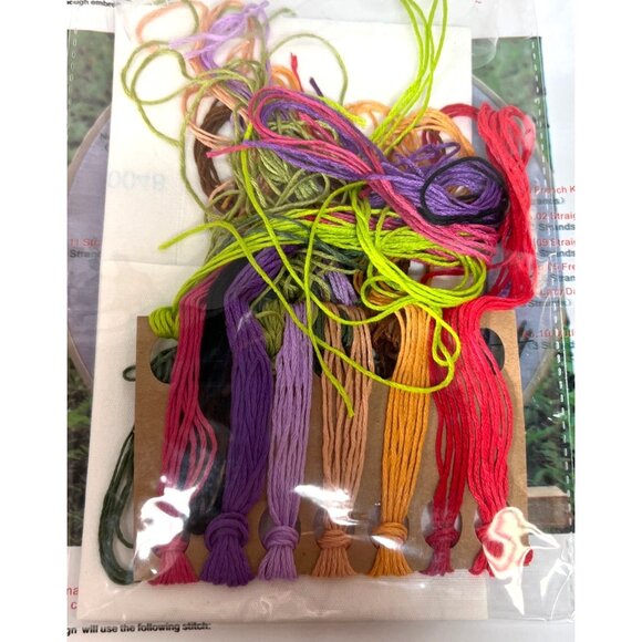 Embroidery DIY Art Kit With Pre-Printed Cloth & Threads - Picture 5 of 6